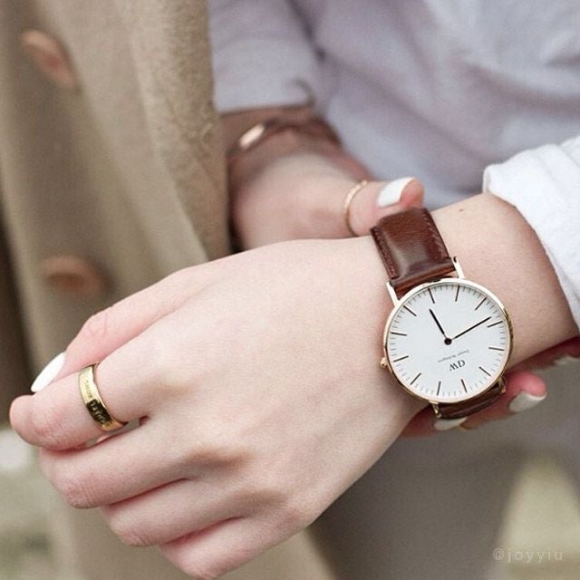 ダニエルウィリントン Classic Sheffield Black Rose Gold