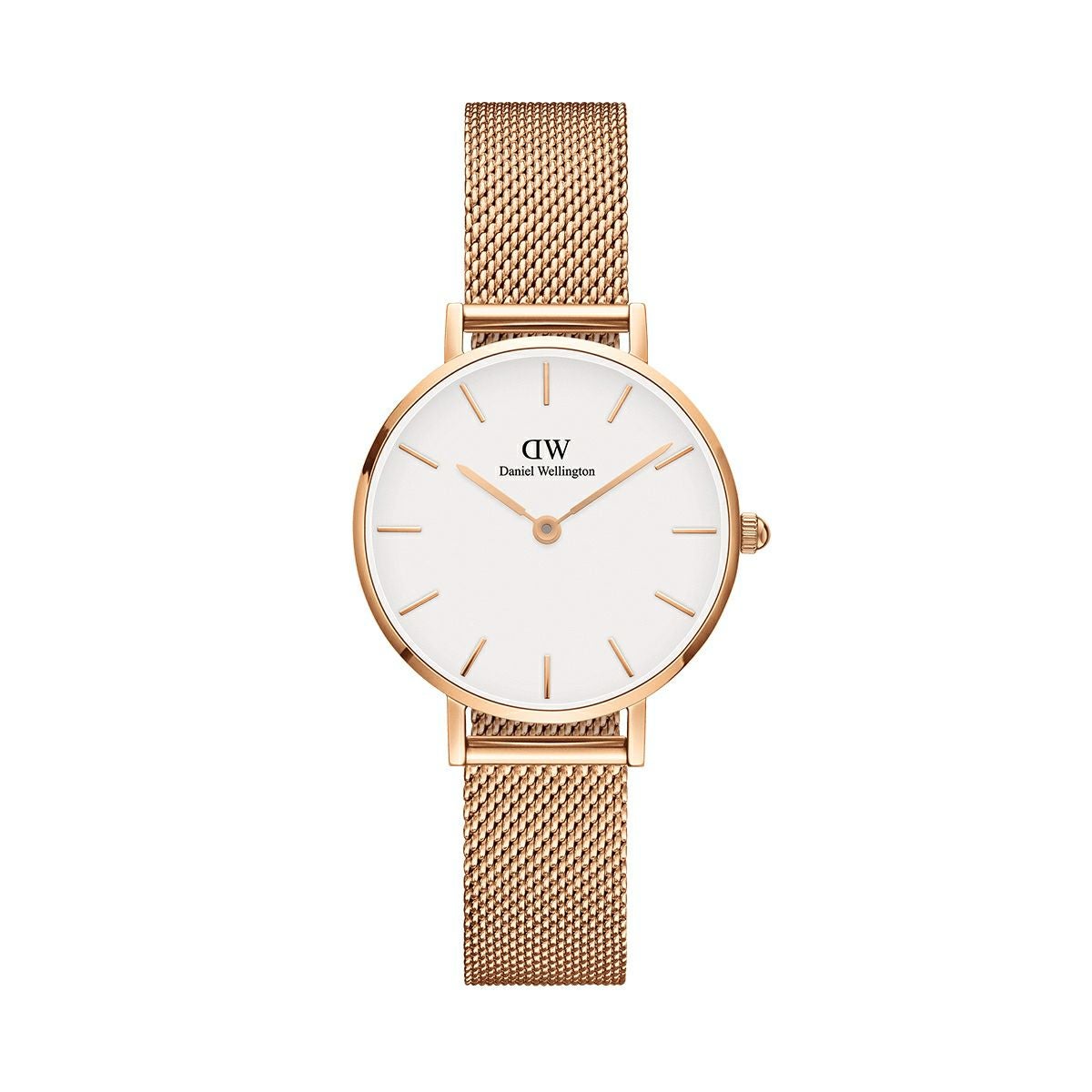 Daniel Wellington / ダニエルウェリントン クラシックペティット ホワイト メルローズ ローズゴールド 28mmの公式ECサイト掲載画像
