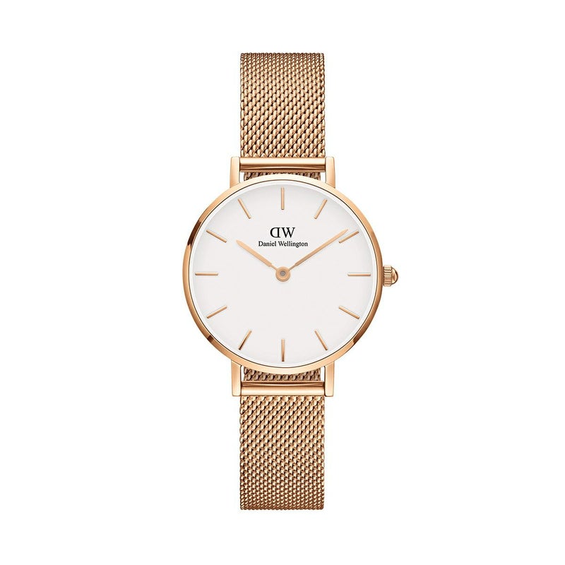 Daniel Wellington / ダニエルウェリントン クラシックペティット ホワイト メルローズ ローズゴールド 28mmの公式ECサイト掲載画像