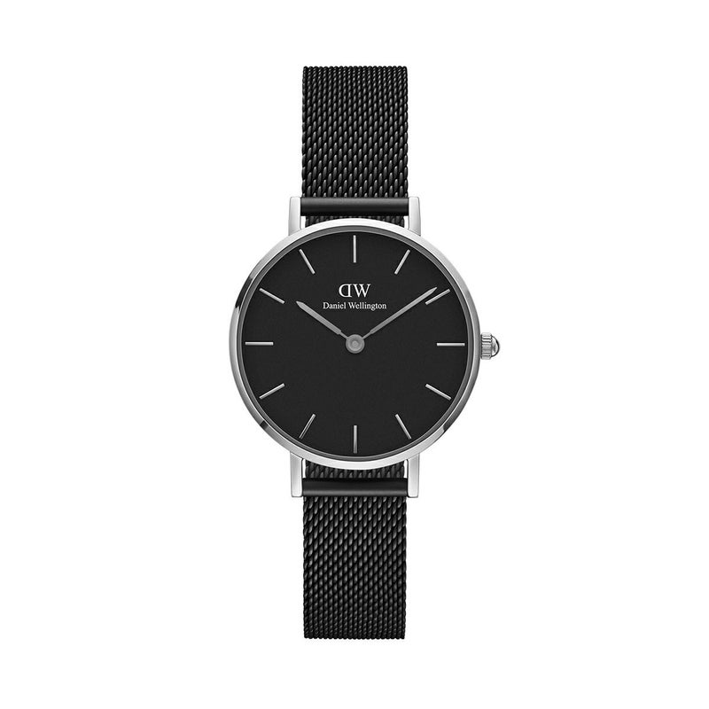 Daniel Wellington / ダニエルウェリントン クラシックペティット ブラック アッシュフィールド シルバー 28mmの公式ECサイト掲載画像