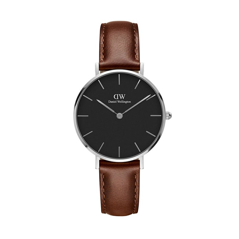Daniel Wellington / ダニエルウェリントン クラシックペティット ブラック セントモーズ シルバー 32mmの公式ECサイト掲載画像