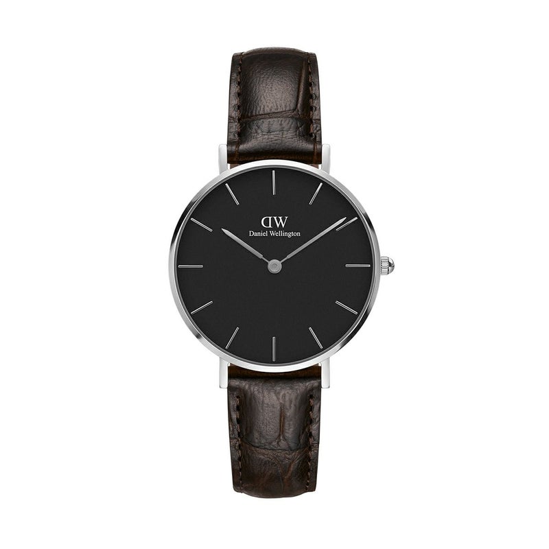 Daniel Wellington / ダニエルウェリントン クラシックペティット ブラック ヨーク シルバー 32mmの公式ECサイト掲載画像