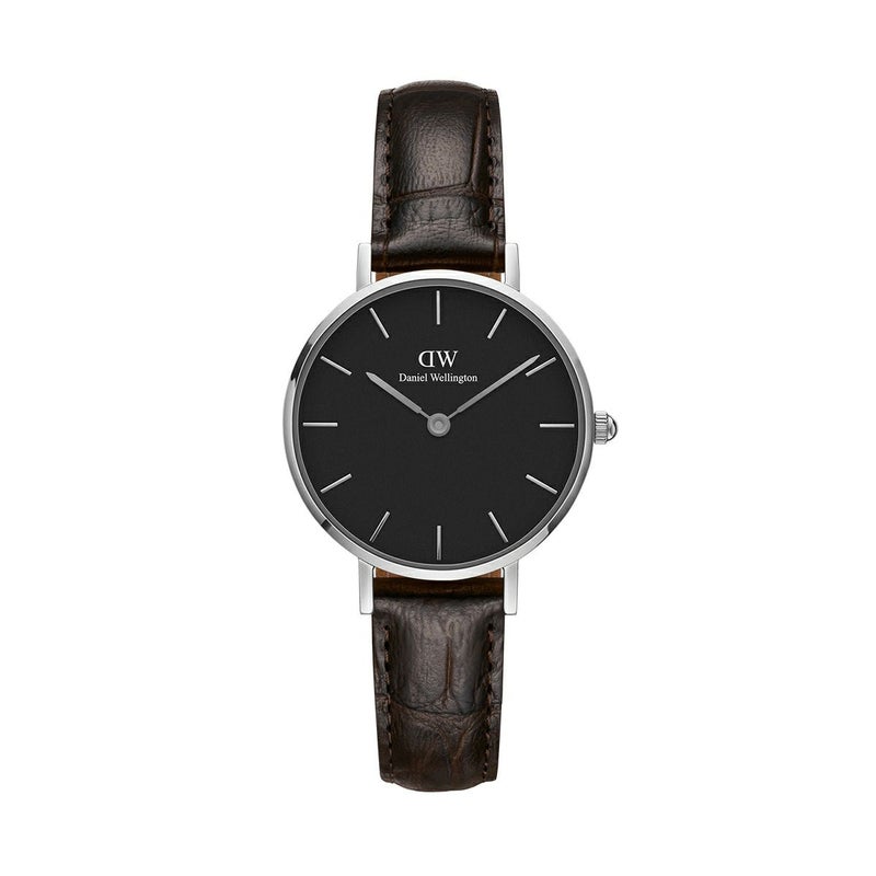 Daniel Wellington / ダニエルウェリントン クラシックペティット ブラック ヨーク シルバー 28mmの公式ECサイト掲載画像