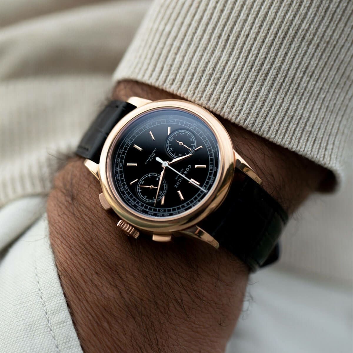 CORNICHE / コーニッシュ ヘリテージ Heritage クロノグラフ ブラック