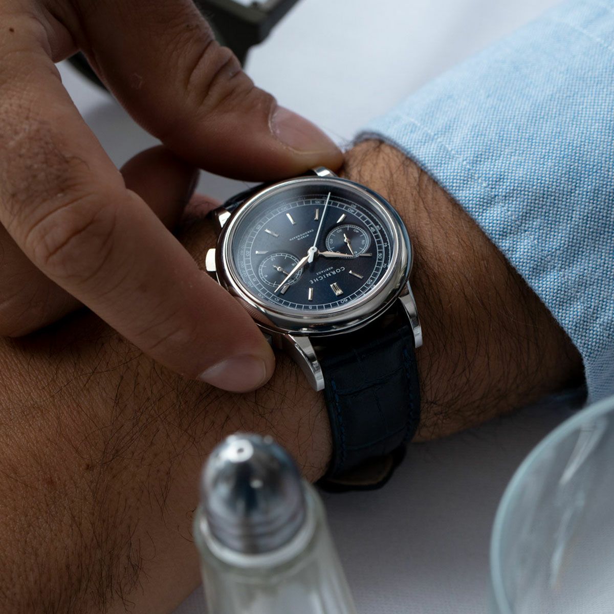 CORNICHE / コーニッシュ ヘリテージ Heritage クロノグラフ ブルー