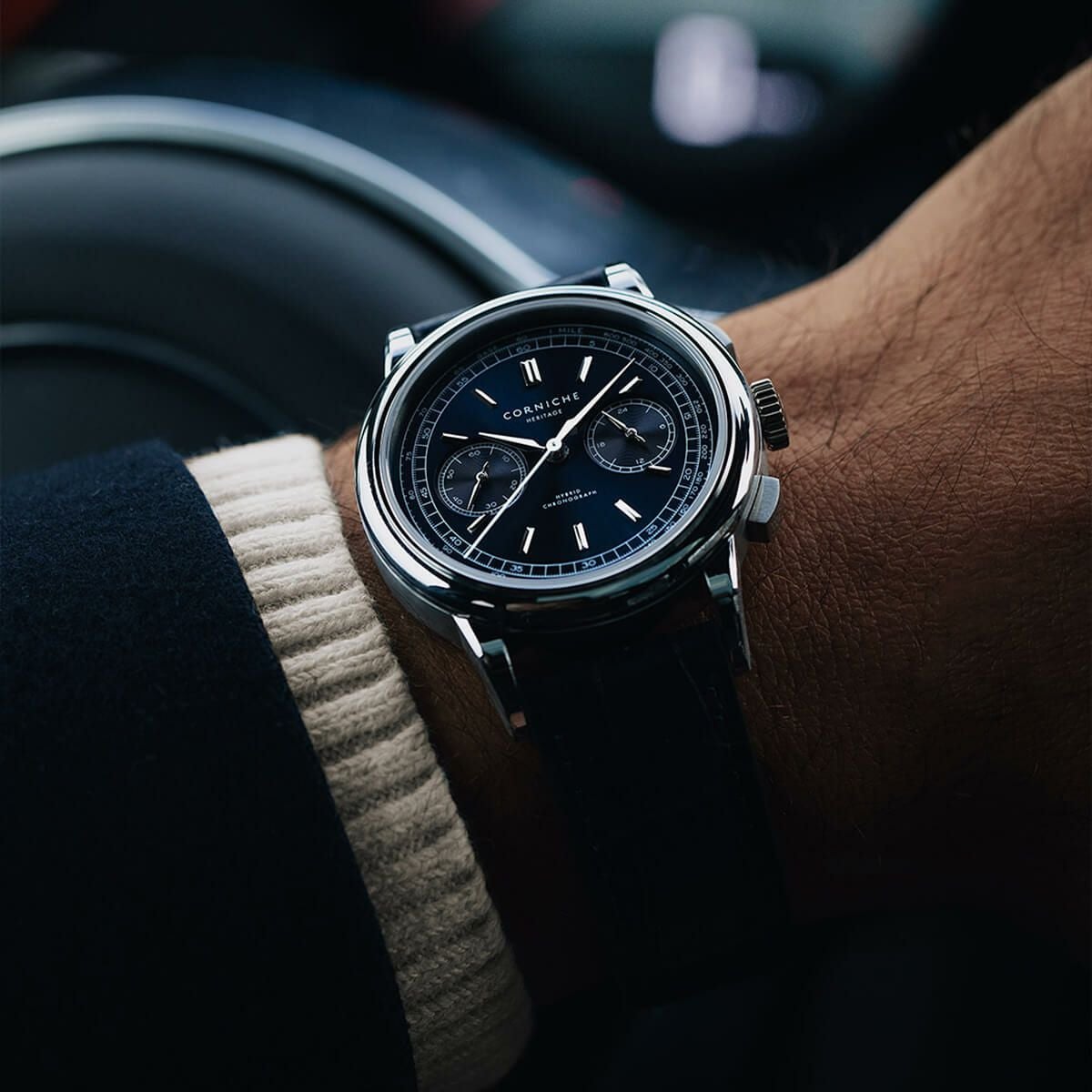 CORNICHE / コーニッシュ ヘリテージ Heritage クロノグラフ ブルー