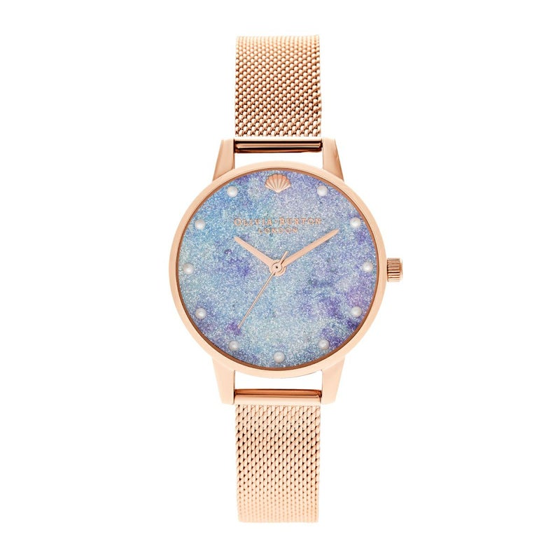 Olivia Burton / オリビア・バートン アンダーザシー ディープシーダイアル フォー パール マーカー & ローズ ゴールド メッシュの公式ECサイト掲載画像