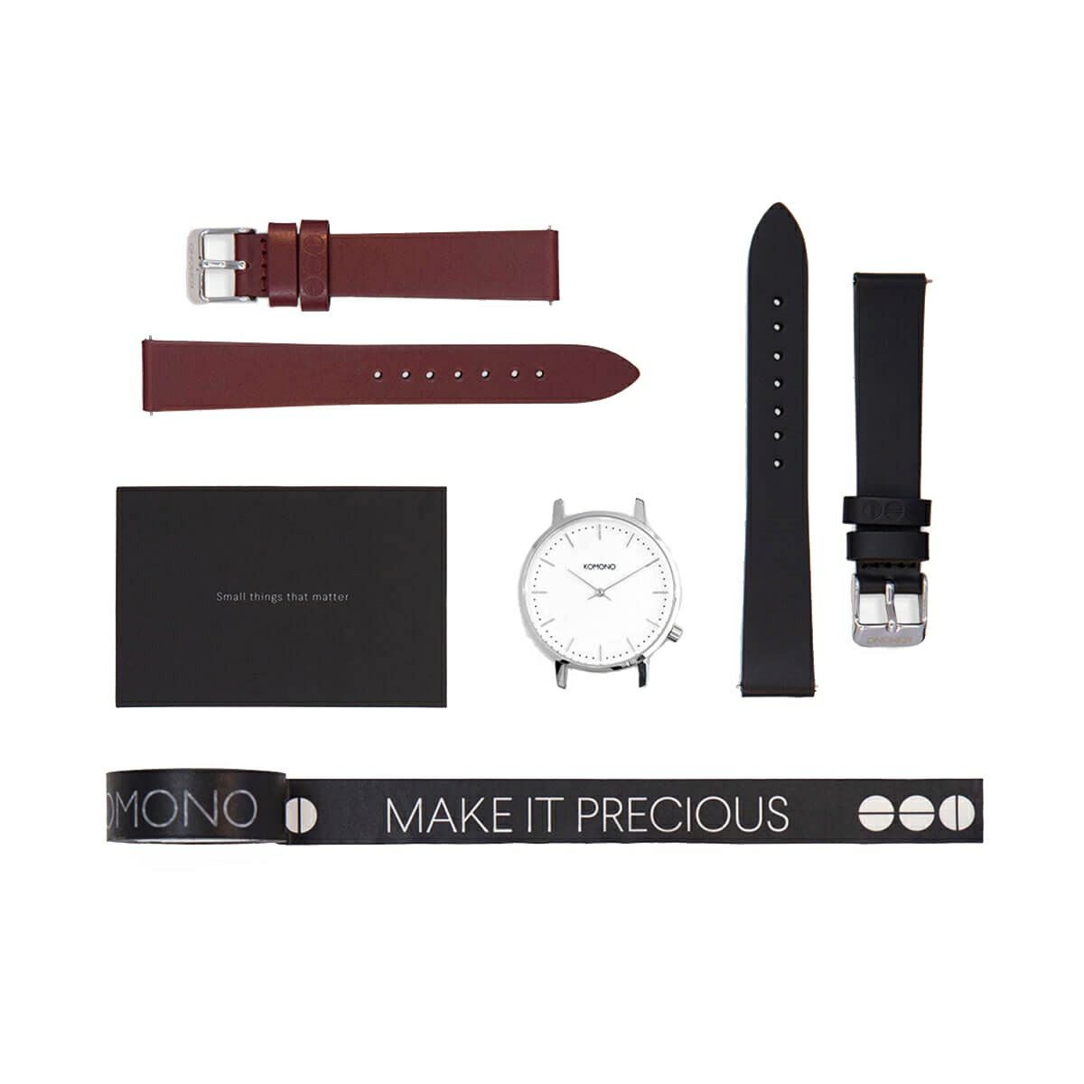 ギフトパック】KOMONO / コモノ ハーロウ シルバー グロッシー ケース