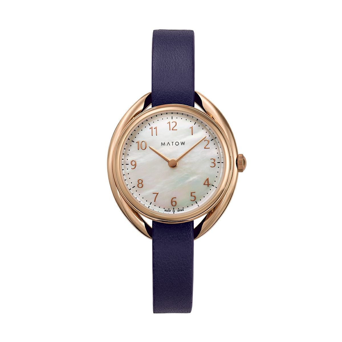 MATOW / マトウ Shiki ラウンド ローズゴールド 黒花 ブラックメッシュ