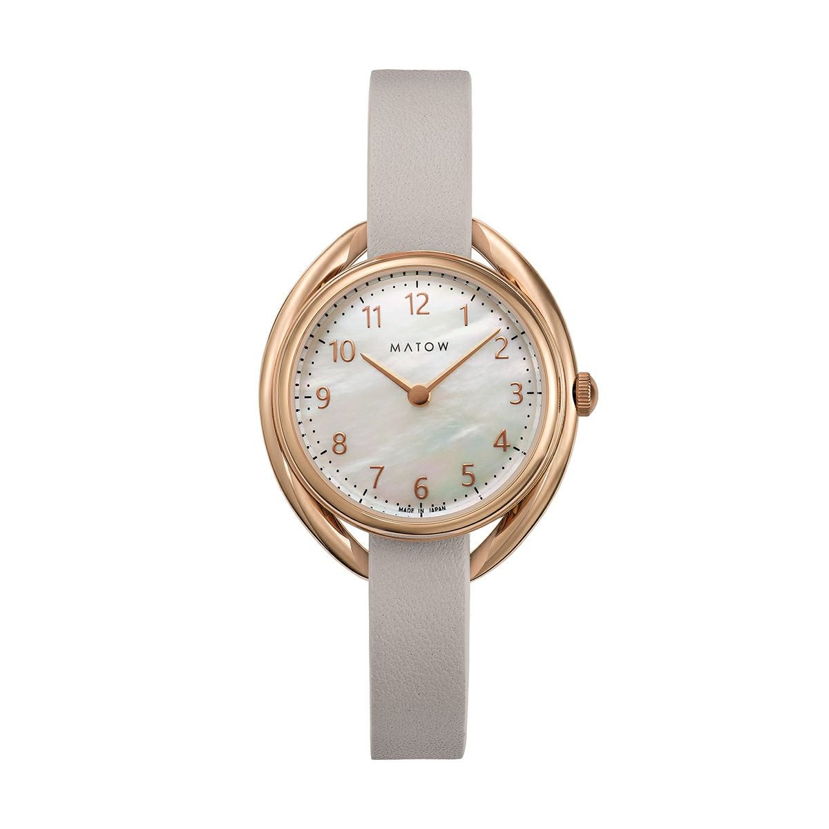 MATOW / マトウ Shiki ラウンド ローズゴールド 金花 ソーラー時計