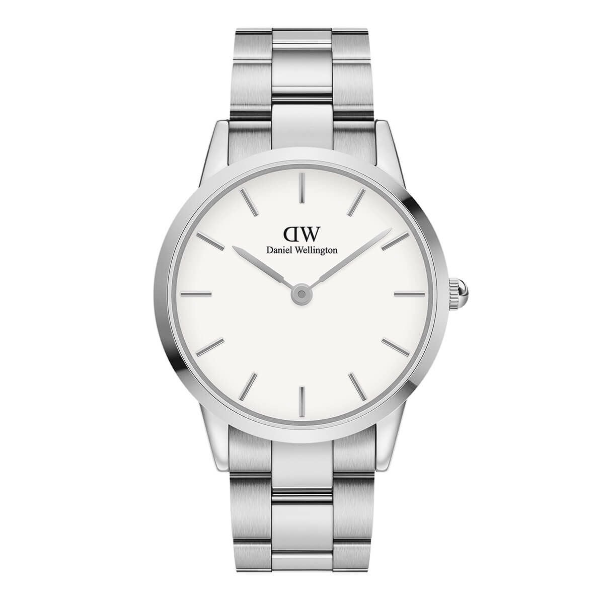 Daniel Wellington / ダニエルウェリントン アイコニックリンク 40mm シルバー ホワイトの公式ECサイト掲載画像