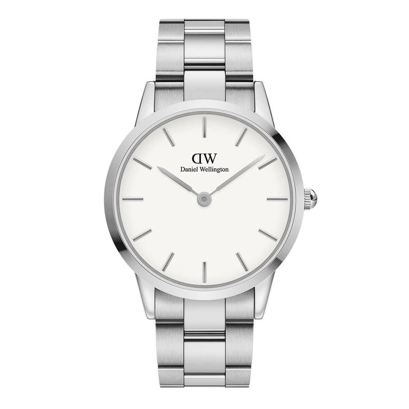 Daniel Wellington / ダニエルウェリントン アイコニックリンク 40mm シルバー ホワイトの公式ECサイト掲載画像