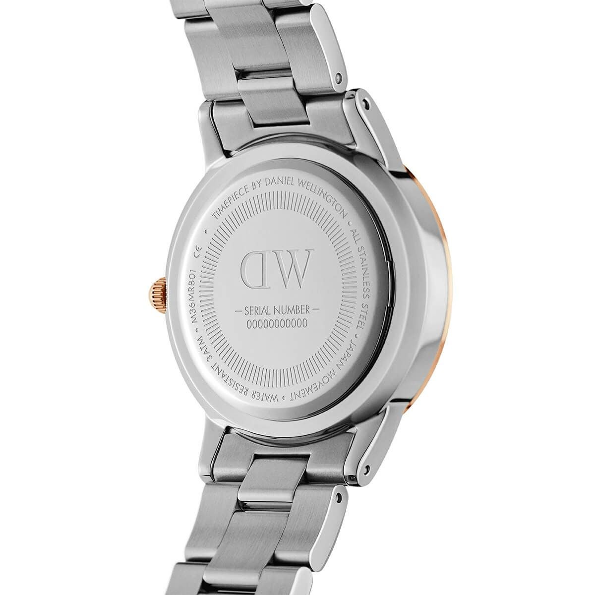 回転ダイヤル　ホワイト　ゴールド　レディース  腕時計 Daniel Wellington / ダニエルウェリントン アイコニックリンク ルミネ