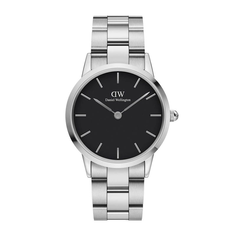Daniel Wellington / ダニエルウェリントン アイコニックリンク 36mm シルバー ブラックの公式ECサイト掲載画像