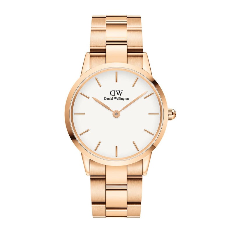 Daniel Wellington / ダニエルウェリントン アイコニックリンク 36mm ローズゴールド ホワイトの公式ECサイト掲載画像