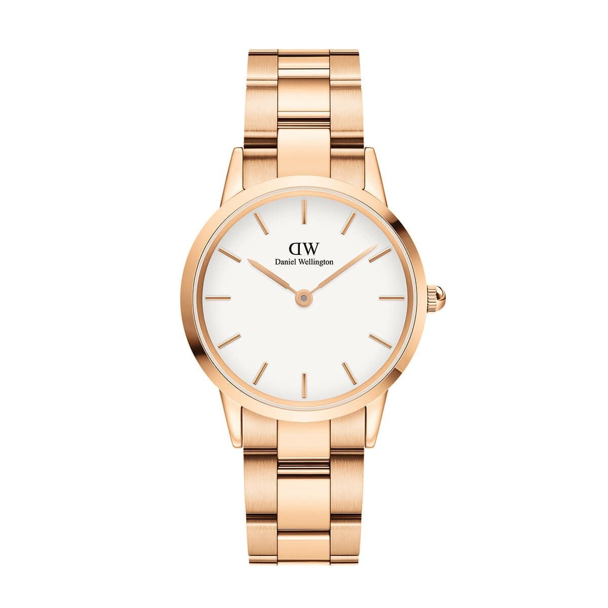 Daniel Wellington / ダニエルウェリントン アイコニックリンク 32mm ローズゴールド ホワイトの公式ECサイト掲載画像