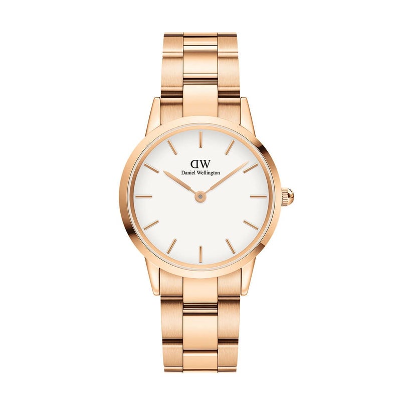 Daniel Wellington / ダニエルウェリントン アイコニックリンク 32mm ローズゴールド ホワイトの公式ECサイト掲載画像