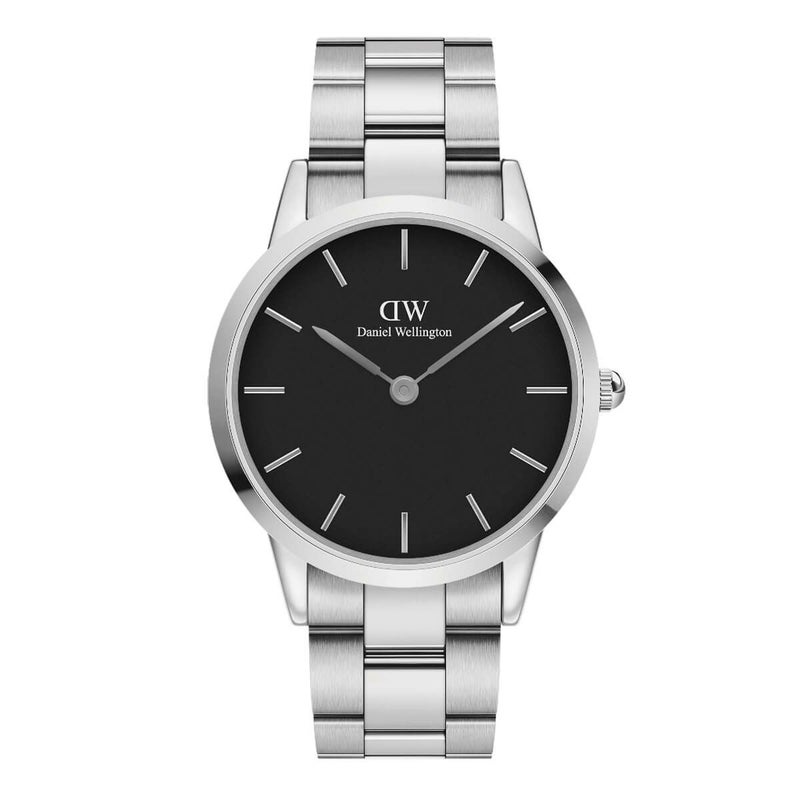 Daniel Wellington / ダニエルウェリントン アイコニックリンク 40mm シルバー ブラックの公式ECサイト掲載画像
