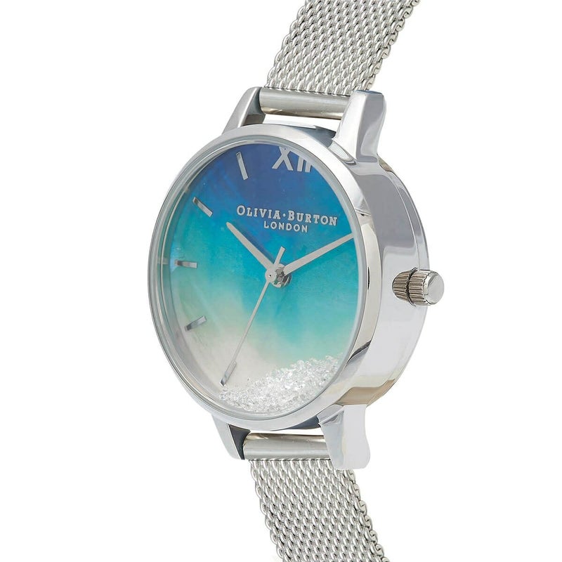 オリビア・バートン アンダーザシー ミディ ウィッシングウェーブズ ブルーマザーオブパール＆シルバーメッシュ 商品詳細画像