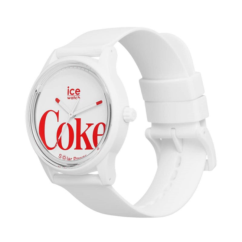 アイスウォッチ COCA-COLA&ICE-WATCH コカ・コーラ&アイスウォッチ アイコニック ホワイトミディアム ソーラー電池 商品詳細画像