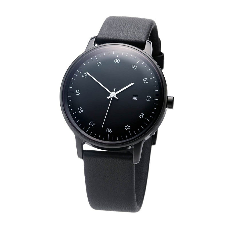 sazare / さざれ SK01 SS ブラック ミラー フィニッシュ ブラックダイヤル ブラック シープスキン レザーの公式ECサイト掲載画像