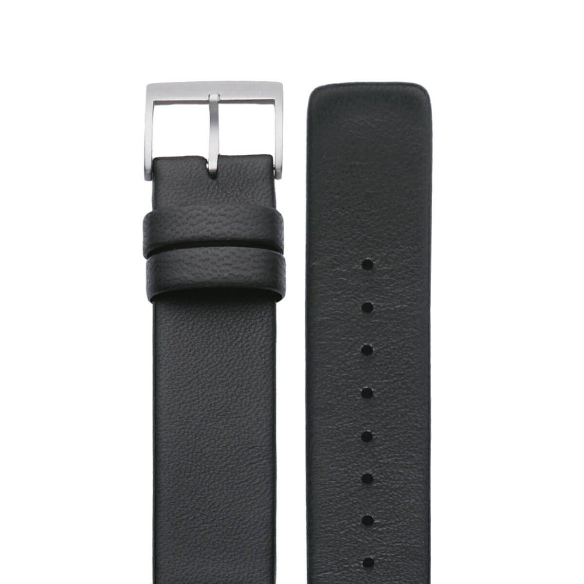 sazare / さざれ 替えベルト シルバー ホーニング ブラック シープスキン レザーの公式ECサイト掲載画像