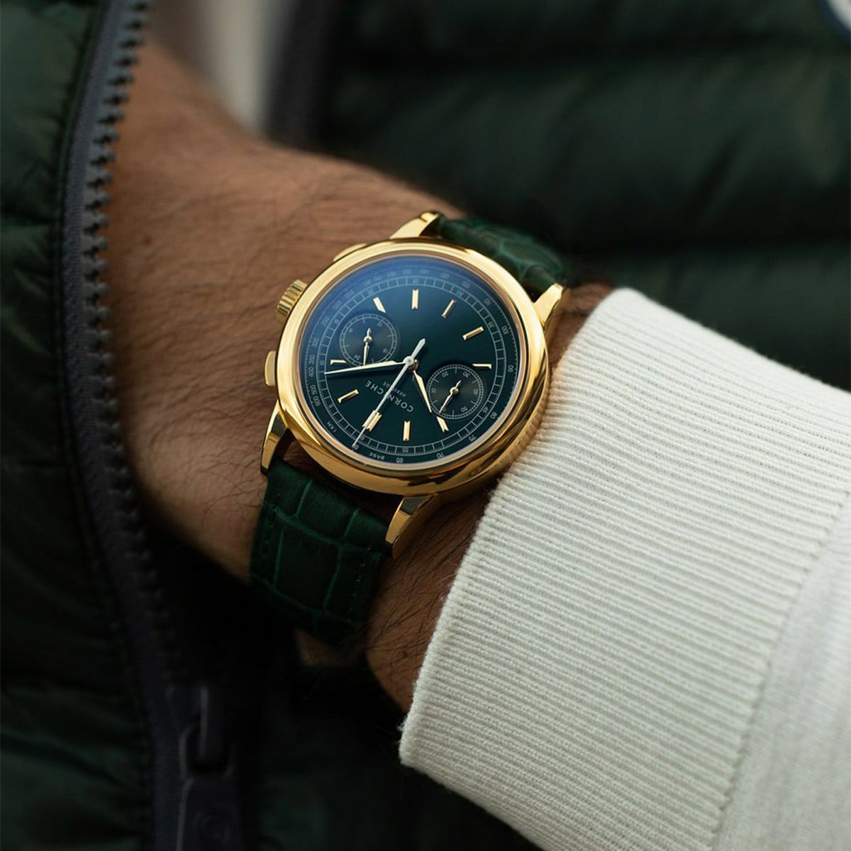 CORNICHE / コーニッシュ ヘリテージ クロノグラフ イエローゴールド