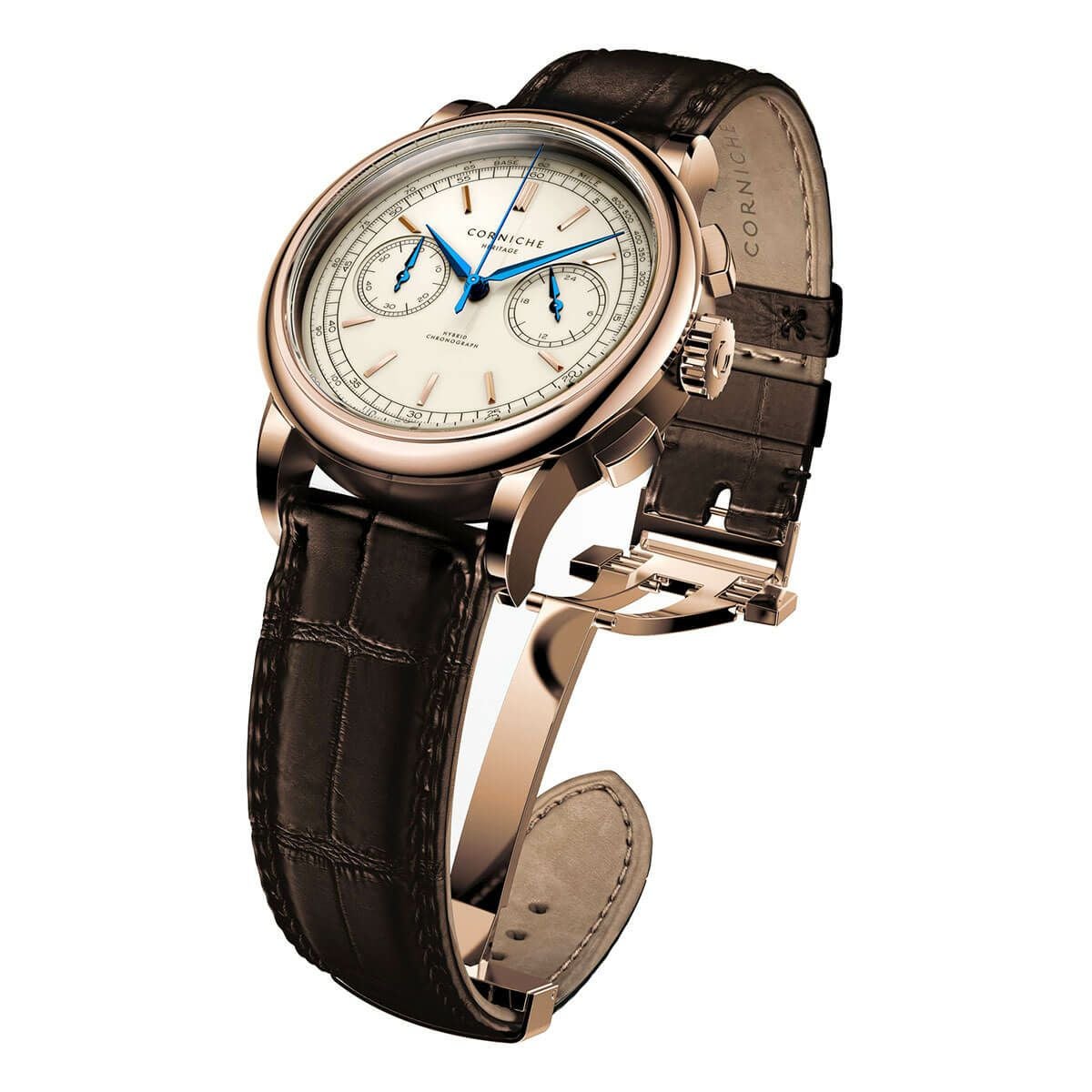 CORNICHE / コーニッシュ メンズ ヘリテージ クロノグラフ ローズ