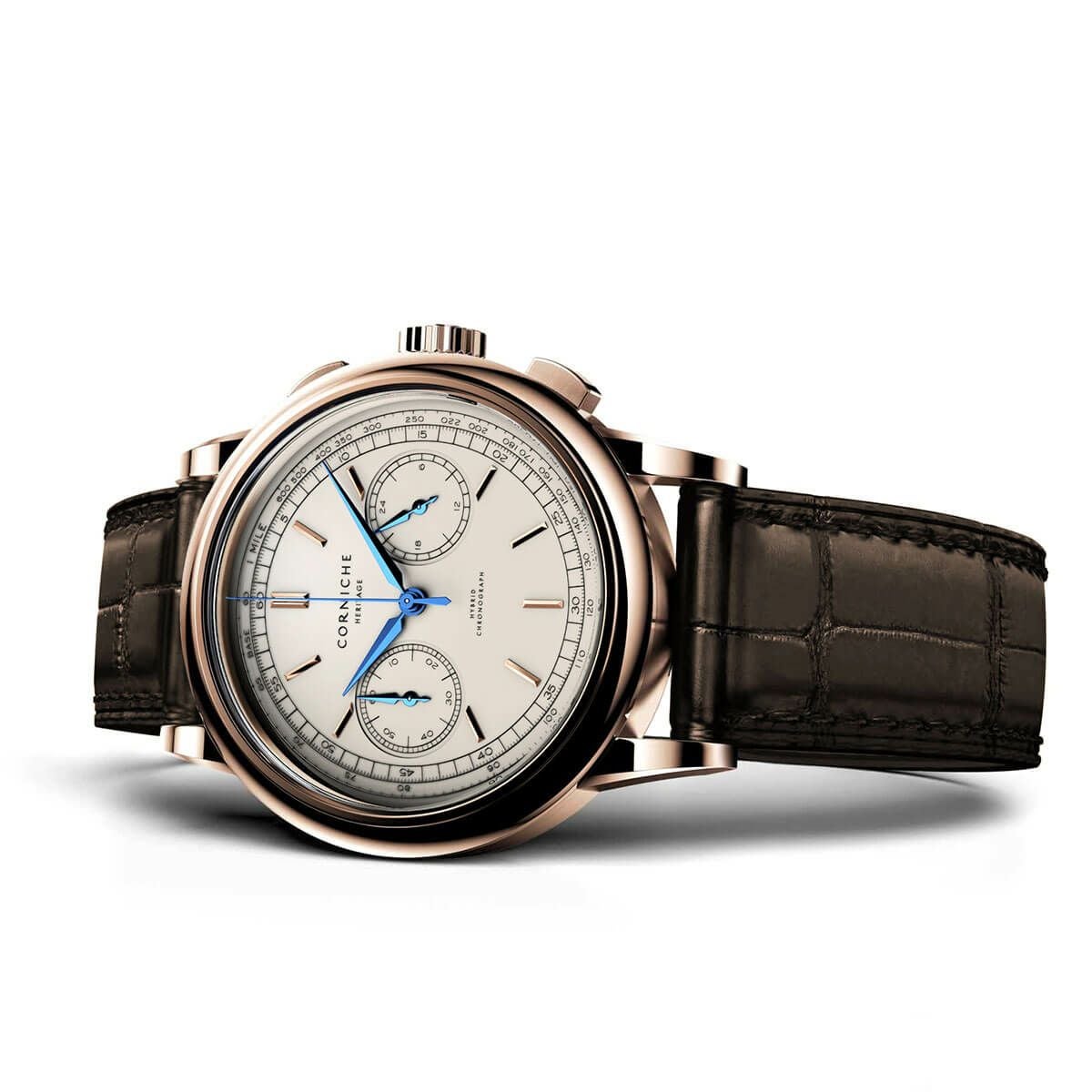 CORNICHE / コーニッシュ メンズ ヘリテージ クロノグラフ ローズ