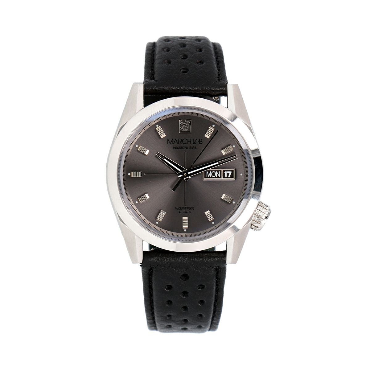 MARCH LA.B / マーチエルエービー AM89 オートマティック グリ ビュフルペルフォレノワールの公式ECサイト掲載画像
