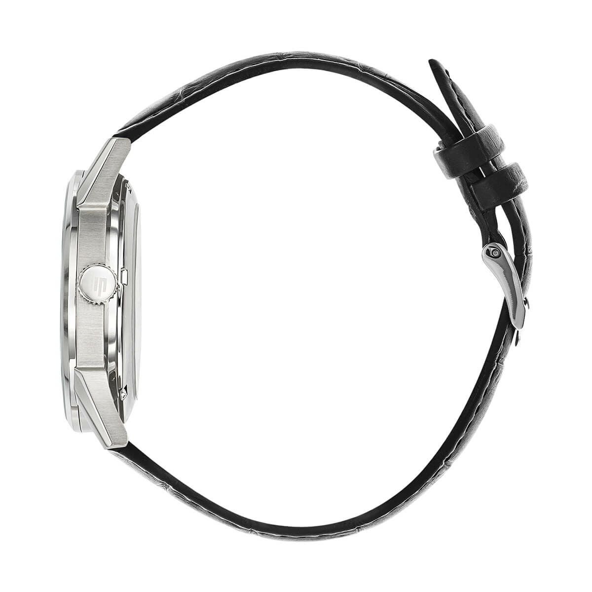 リップ ヒマラヤ 40mm スケルトン オートマチック シルバー クロコダイル ブラック レザー 商品詳細画像