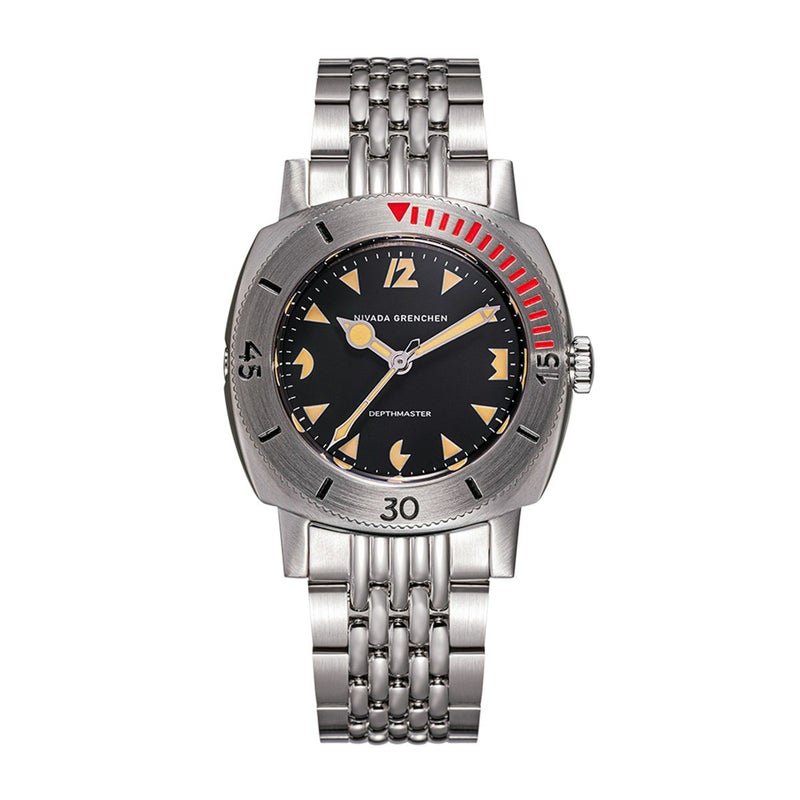 Nivada Grenchen /ニバダ グレンヒェン デプスマスター パックマン オレンジマーカー ライスブレスレットの公式ECサイト掲載画像