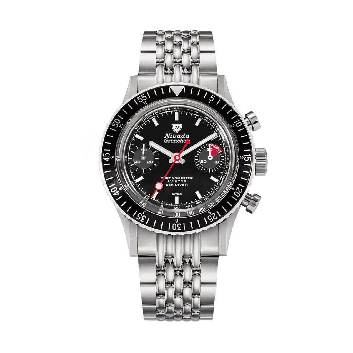 Nivada Grenchen /ニバダ グレンヒェン クロノマスター ロリポップ マニュアル ライスブレスレットの公式ECサイト掲載画像