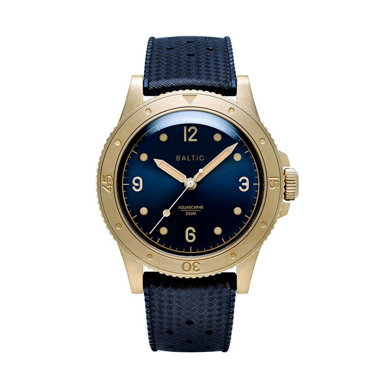 BALTIC WATCHES / バルチック アクアスカーフ ブロンズ ブルーダイアル ブルートロピックラバーベルトの公式ECサイト掲載画像