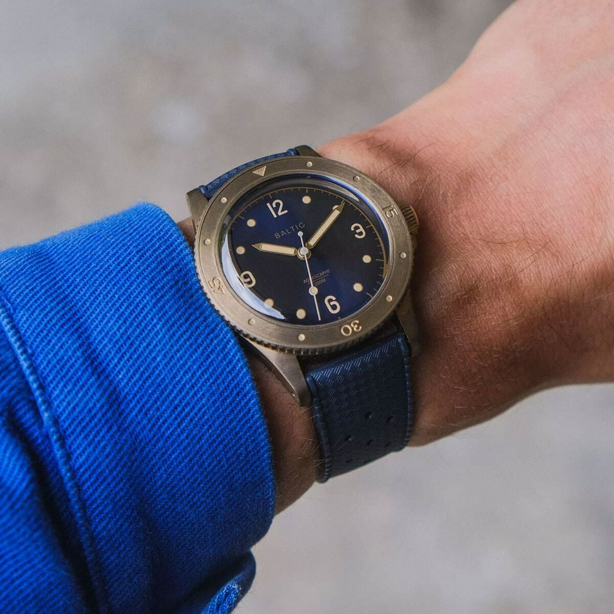 BALTIC / バルチック アクアスカーフ ブロンズ ブルーダイアル ブルー
