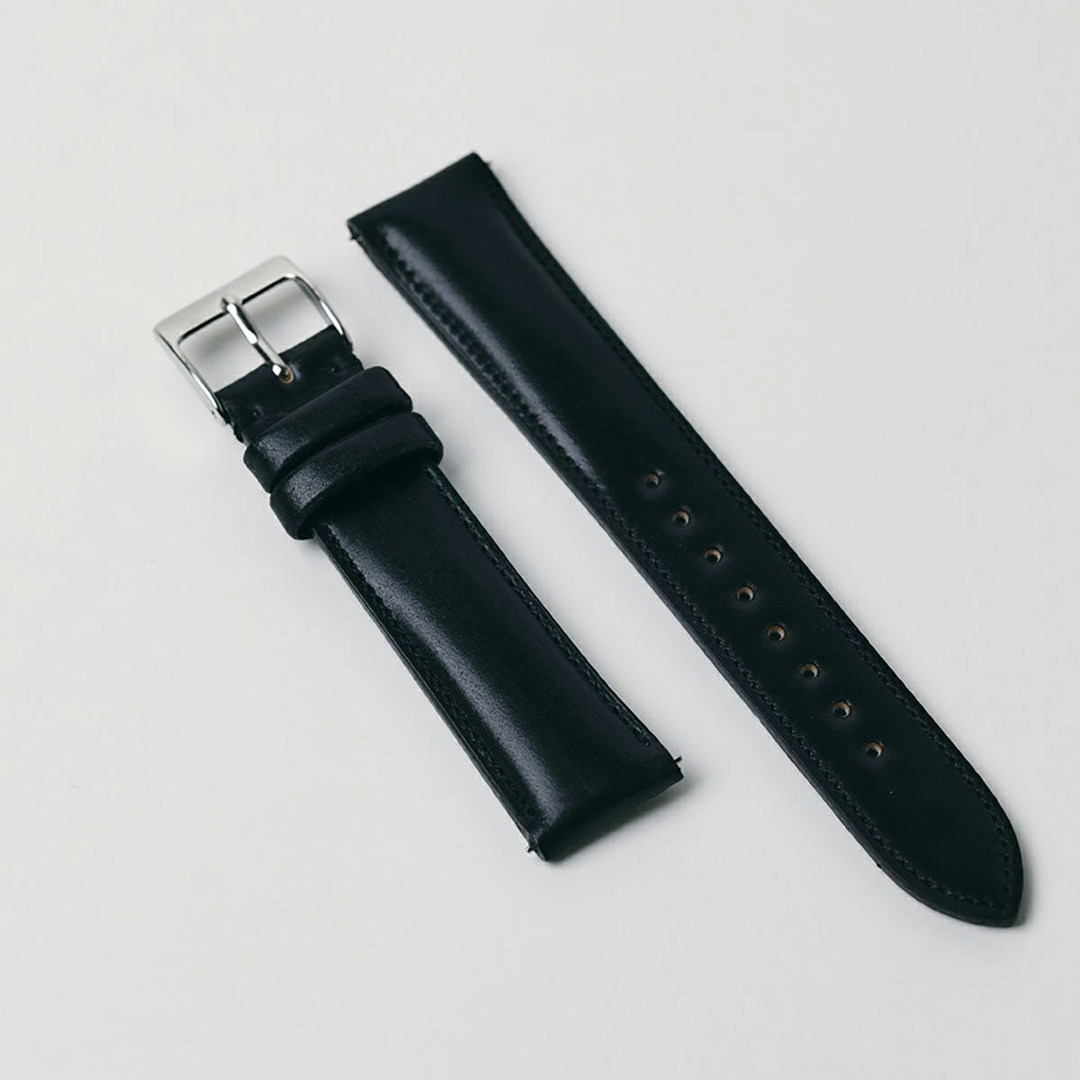 sazare / さざれ 替えベルト コードバン レザー ブラック 腕時計替え