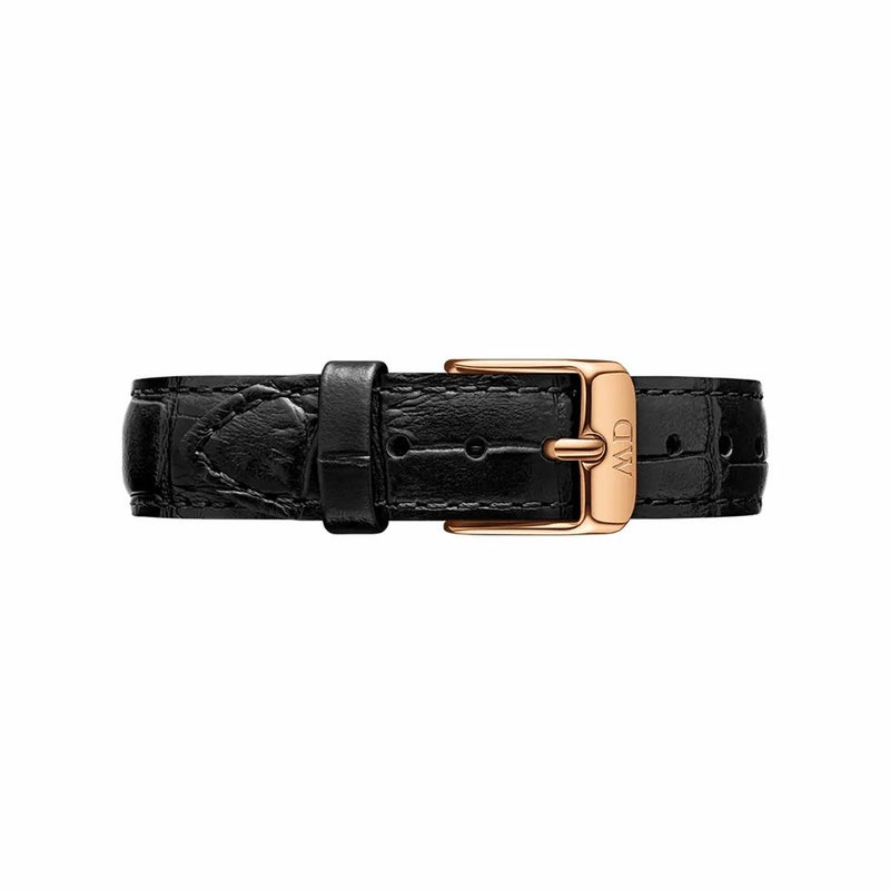 Daniel Wellington / ダニエルウェリントン クラシックペティット 32mm用 付替バンド クラシックペティット レザーリストバンド リーディング/ローズゴールド 14mmの公式ECサイト掲載画像