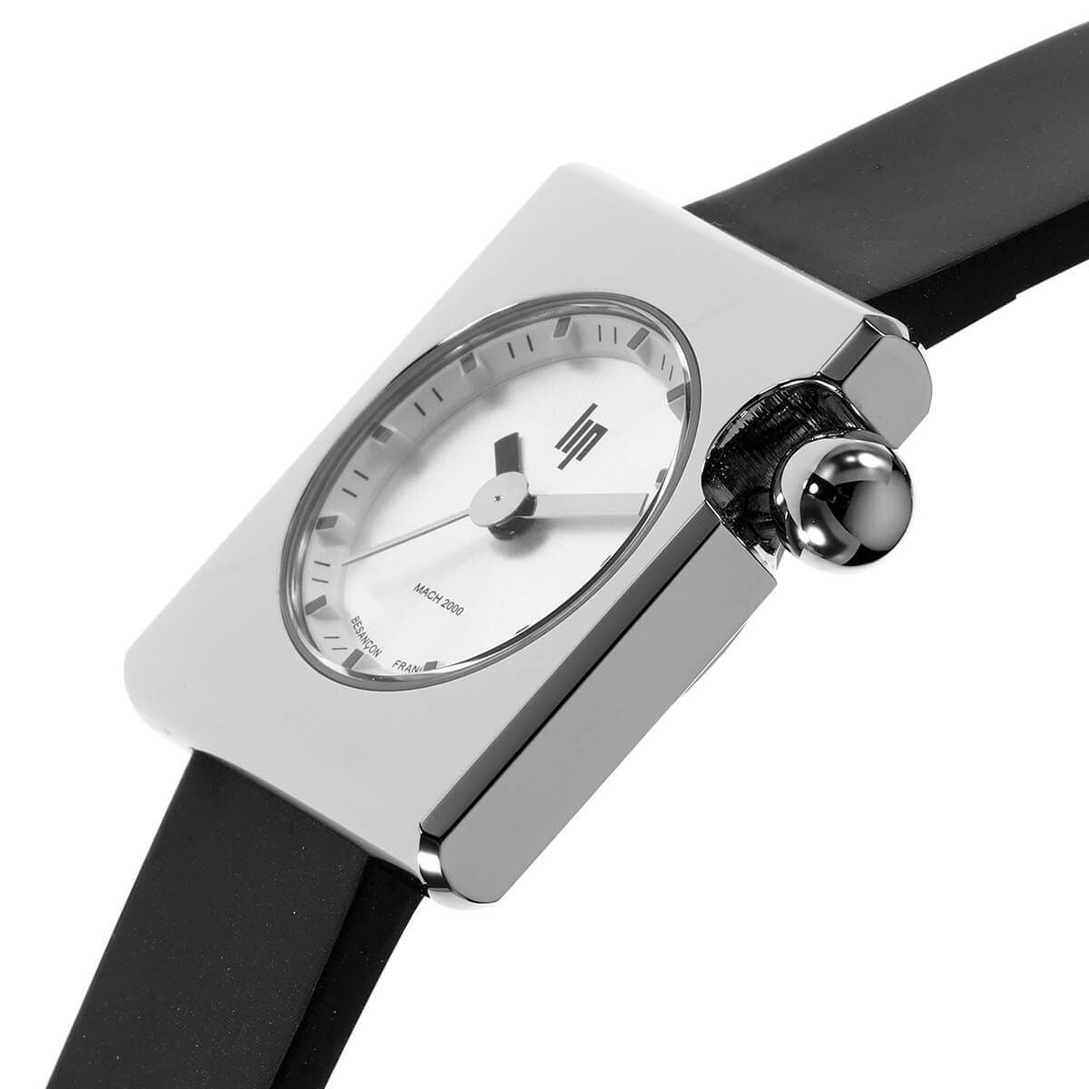 LIP / リップ マッハ 2000 ミニ スクエア シルバー ブラックレザー