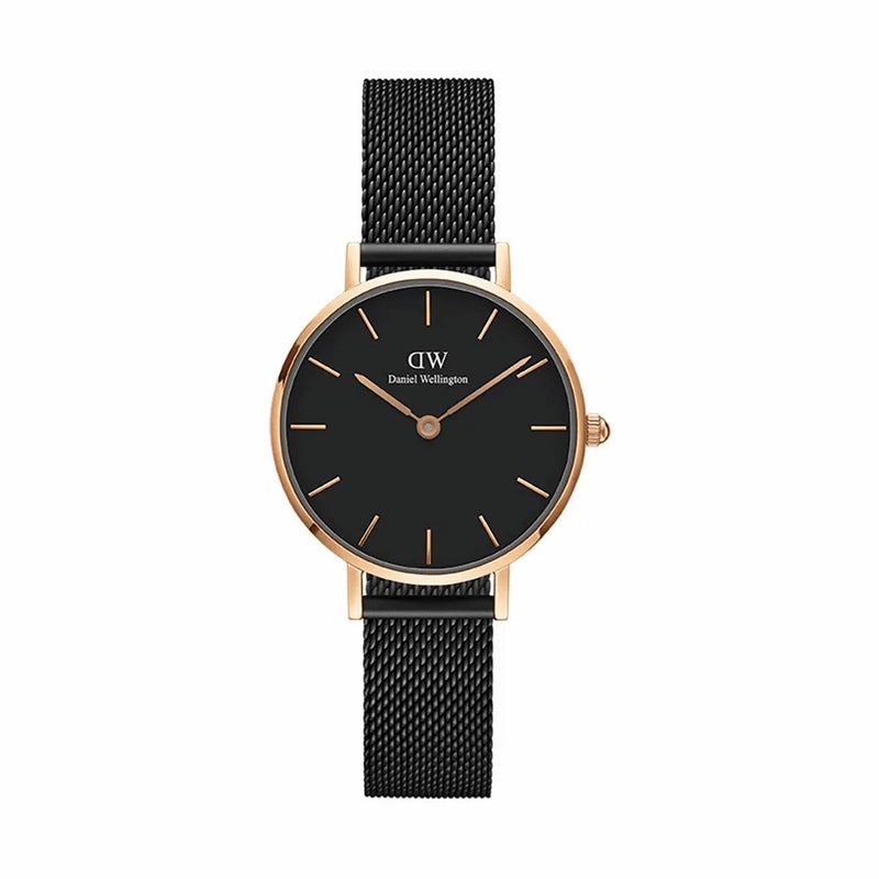 Daniel Wellington / ダニエルウェリントンクラシックペティット ブラック アッシュフィールド/ローズゴールド 28mmの公式ECサイト掲載画像