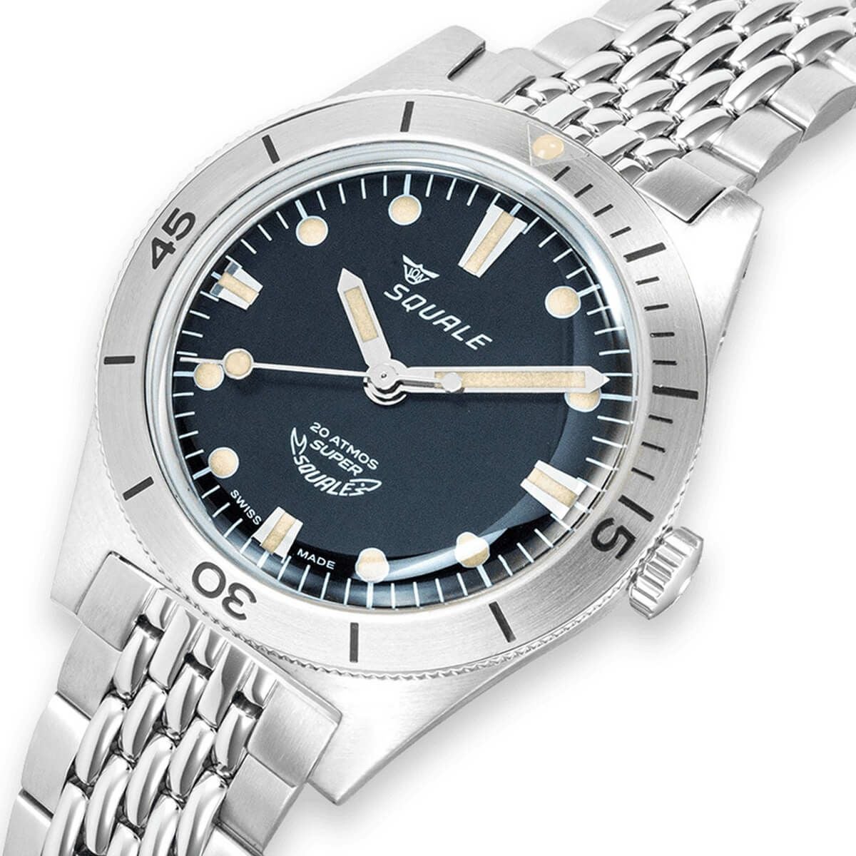SQUALE / スクワーレ Super-Squale サンレイ ブラック ブレスレット