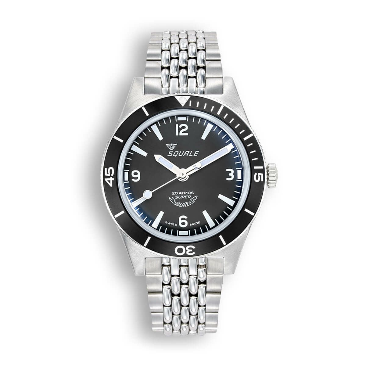 SQUALE / スクワーレ Super-Squale アラビックナンバー ブラック