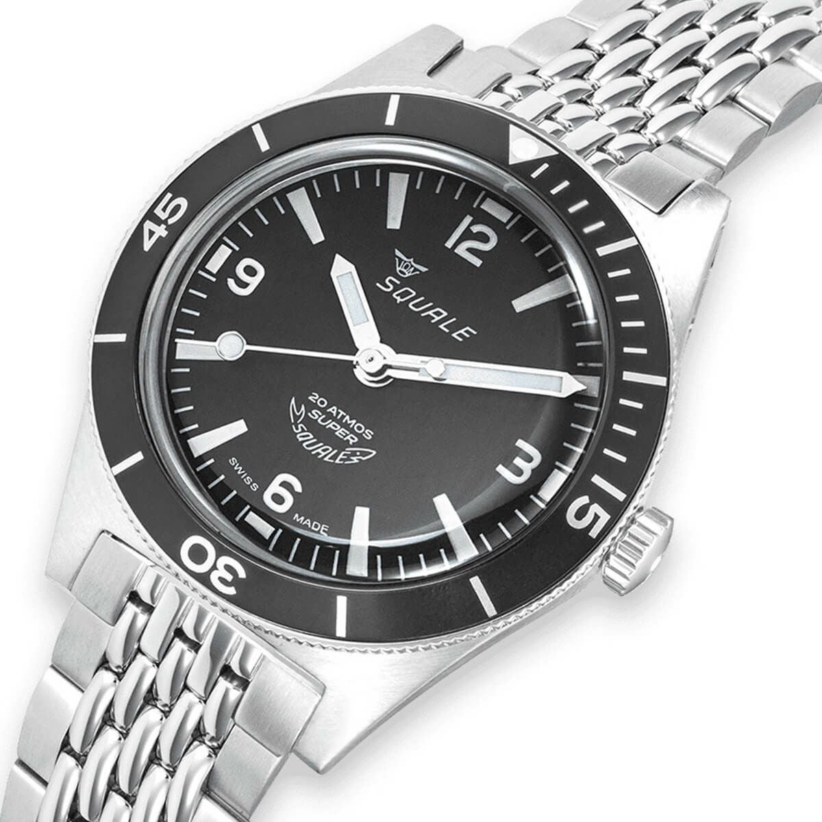 SQUALE / スクワーレ Super-Squale アラビックナンバー ブラック