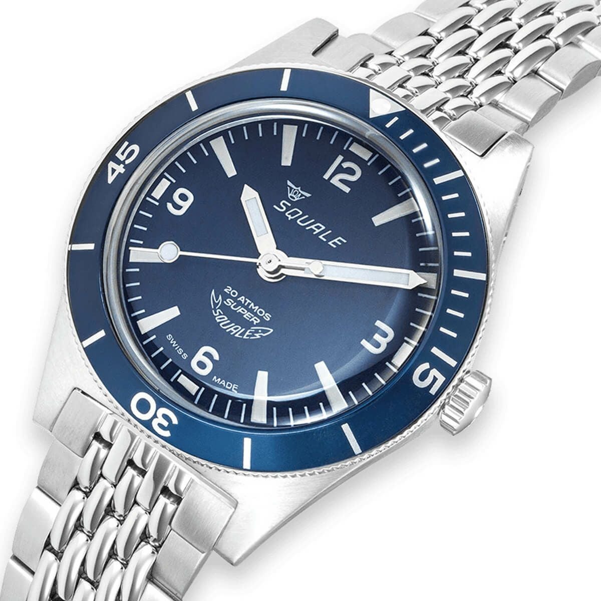 SQUALE / スクワーレ Super-Squale アラビックナンバー ブルー