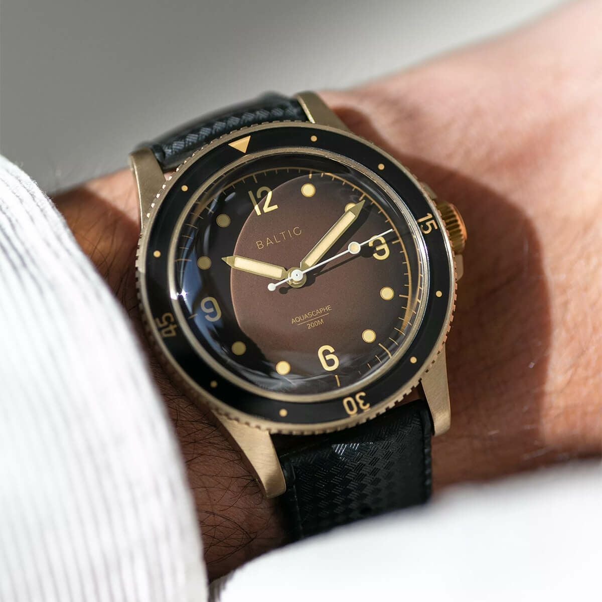 BALTIC バルチック アクアスカーフ ブロンズ ネイビーダイヤル フランス製 BALTIC / バルチック アクアスカーフ ブロンズ ブルーダイアル ブルー