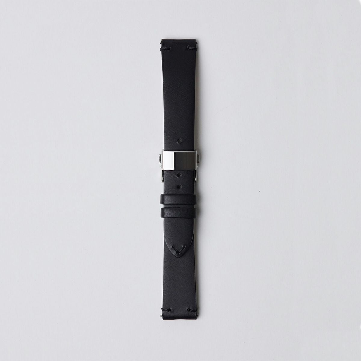 sazare / さざれ 替えベルト シルバー Dバックル ブラック ブッテーロレザーの公式ECサイト掲載画像