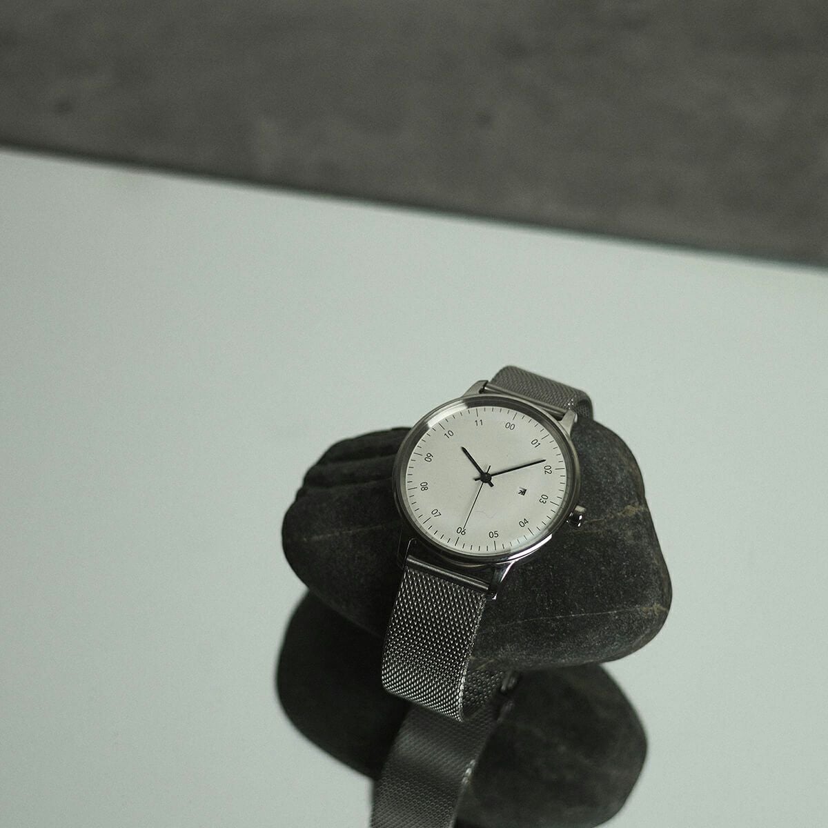 sazare / さざれ SK01 SS シルバー ミラー フィニッシュ ホワイト