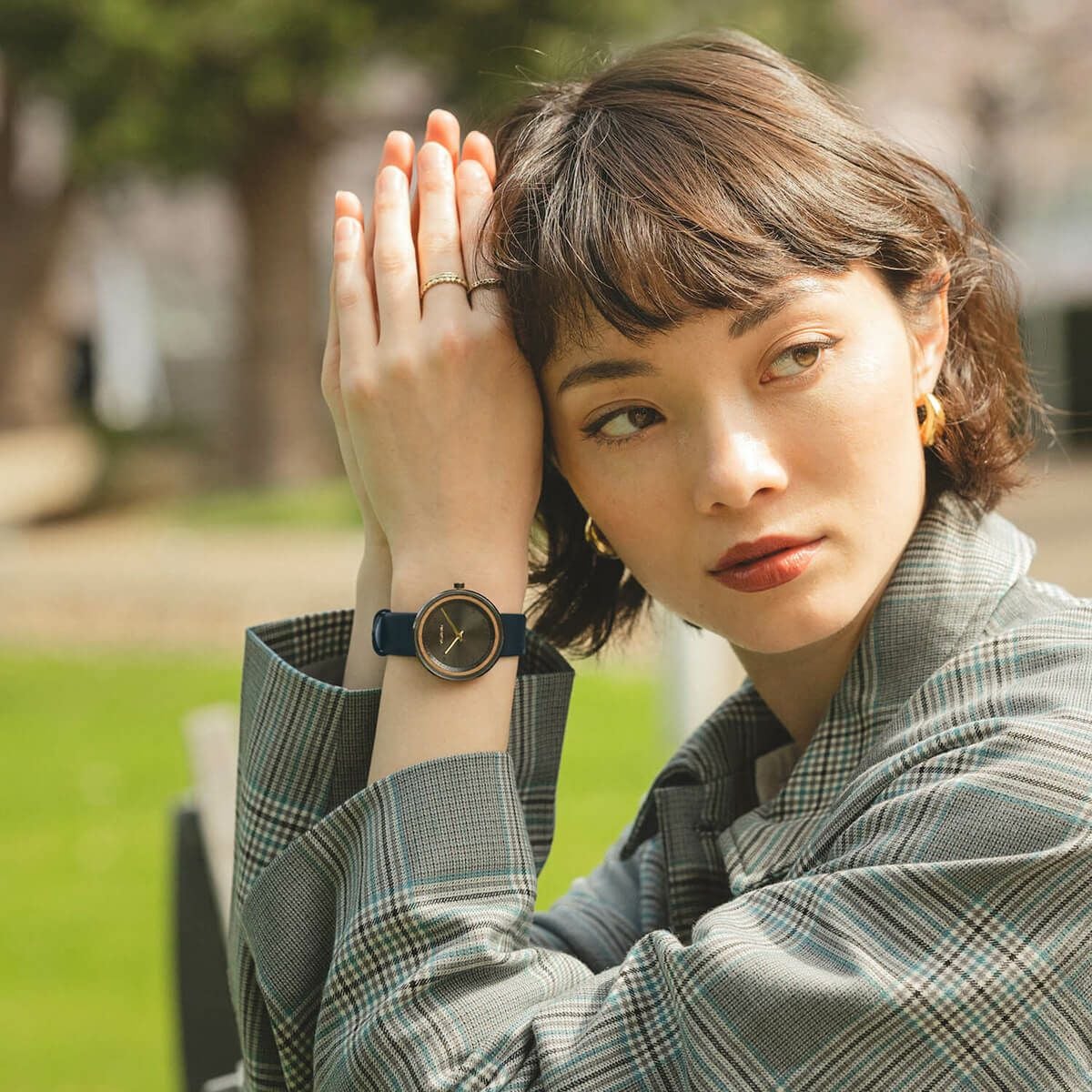 VEJRHOJ / ヴェアホイ Petite BLACK GOLD midnight blue レディース