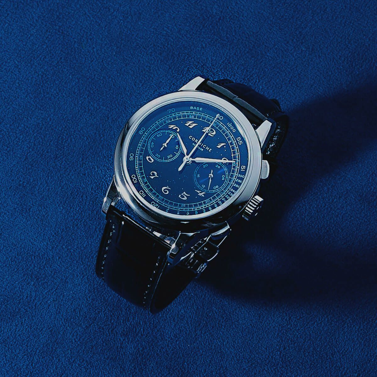 日本150本限定！コーニッシュ ヘリテージ クロノグラフ シエルノクターン II 日本150本限定 HMS watch store 日本別注モデル】CORNICHE