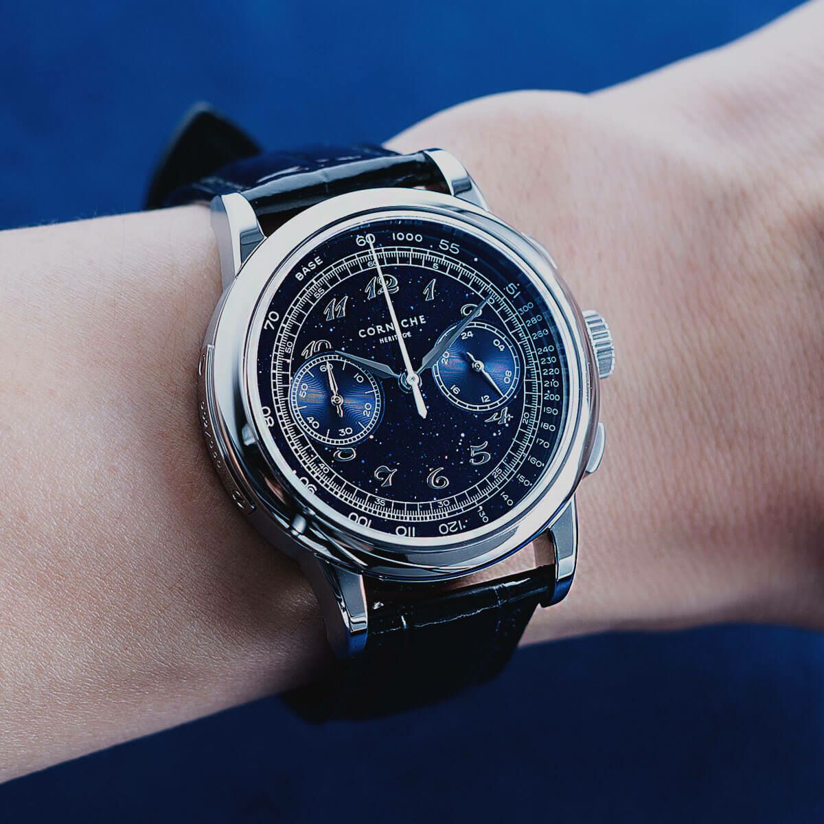 日本150本限定！コーニッシュ ヘリテージ クロノグラフ シエルノクターン II 日本150本限定 HMS watch store 日本別注モデル】CORNICHE