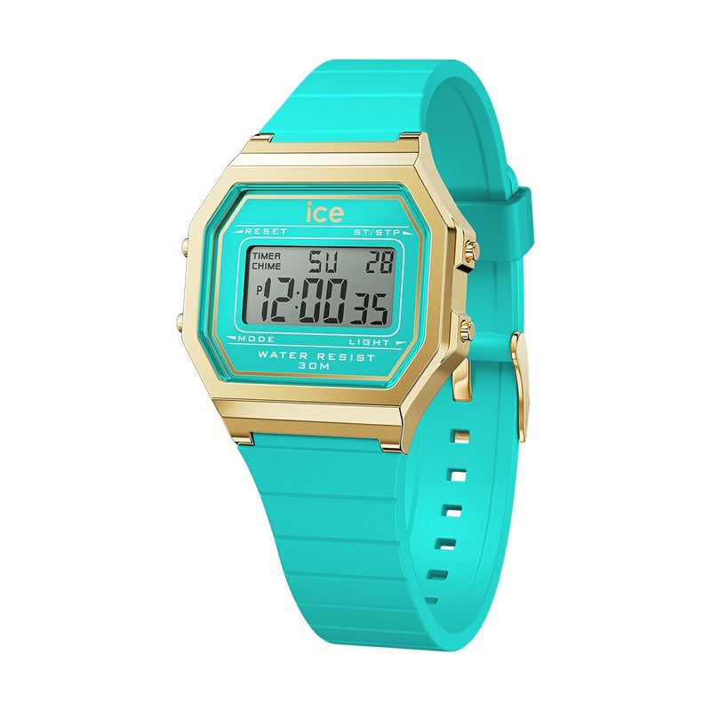 ICE-WATCH / アイスウォッチ ICE digit retro - ブルーキュラソー - スモールの公式ECサイト掲載画像